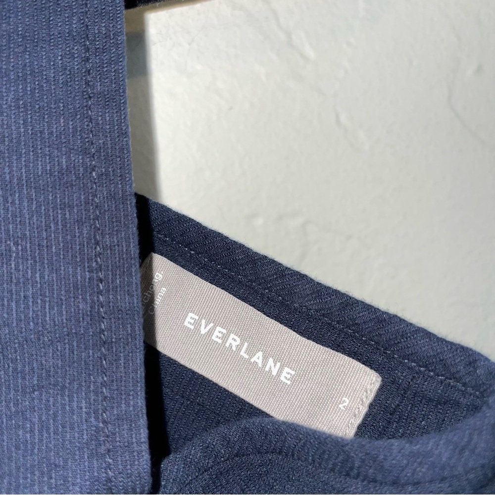 Everlane Cotton Weave Button-Down Ribbed Tank Midi Dress - Picture 6 of 6